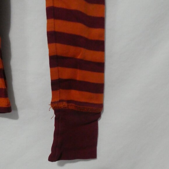 DELIA'S | xs - extra small | Striped Orange and Burgundy Long Sleeve Shirt - Picture 14 of 15